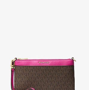 Michael Kors Jet Set Medium Signature Logo Wristlet