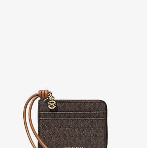 Michael Kors Jet Set Small Signature Logo Card Case Wristlet