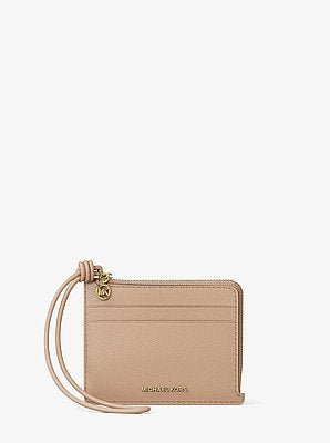 Michael Kors Jet Set Small Pebbled Leather Card Case Wristlet - Image 5