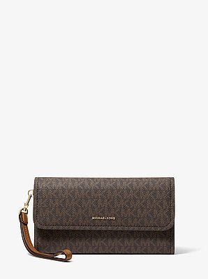 Michael Kors Jet Set Medium Signature Logo Smartphone Wristlet