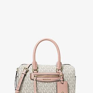 Michael Kors Jet Set Travel Extra-Small Signature Logo Duffel Crossbody Bag