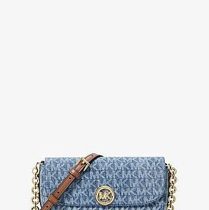 Michael Kors Nolita Small Logo Jacquard Denim Crossbody Bag
