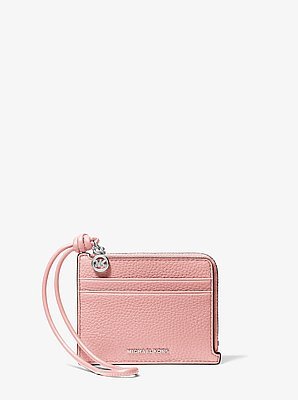 Michael Kors Jet Set Small Pebbled Leather Card Case Wristlet - Image 4