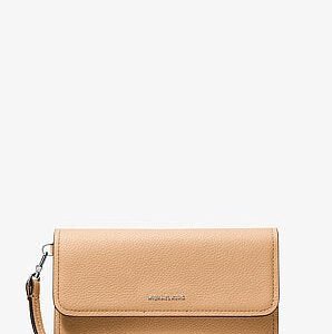 Michael Kors Jet Set Medium Pebbled Leather Convertible Wristlet