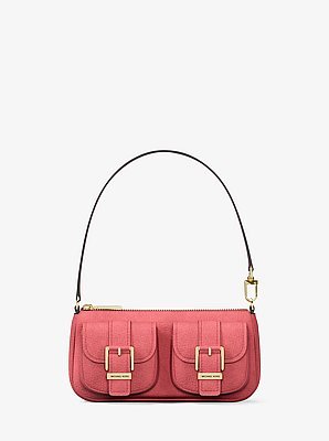 Michael Kors Zoe Small Suede Convertible Pochette - Image 2