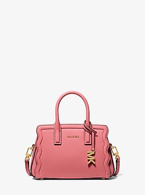 Michael Kors Laila Extra-Small Pebbled Leather Convertible Crossbody Bag - Image 7