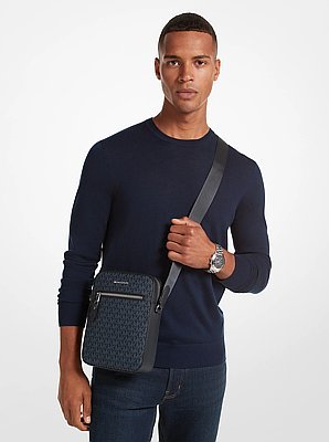 Michael Kors Henry Logo Flight Bag - Image 3