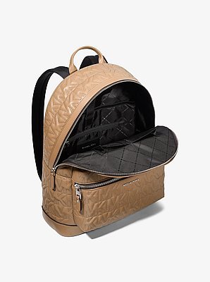 Michael Kors Hudson Medium Logo Embossed Dome Backpack - Image 2