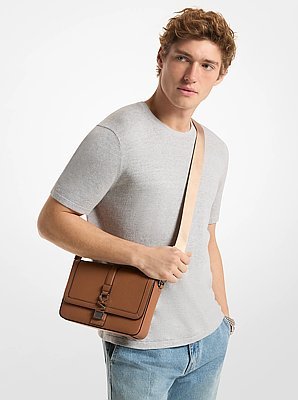 Michael Kors Ezra Mini Pebbled Leather Crossbody Bag - Image 3