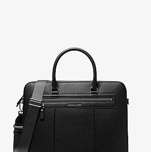 Michael Kors Jet Set Pebbled Leather Briefcase