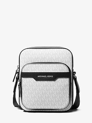 Michael Kors Hudson Mini Signature Logo Flight Bag - Image 5