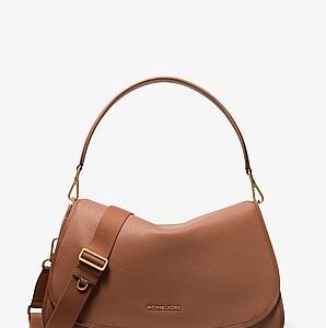 Michael Kors Holmes Extra-Large Pebbled Leather Convertible Messenger Bag