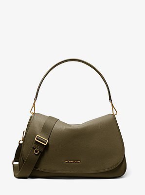 Michael Kors Holmes Extra-Large Pebbled Leather Convertible Messenger Bag - Image 2