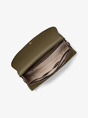 Michael Kors Holmes Extra-Large Pebbled Leather Convertible Messenger Bag - Image 3
