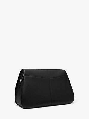 Michael Kors Holmes Extra-Large Pebbled Leather Convertible Messenger Bag - Image 4