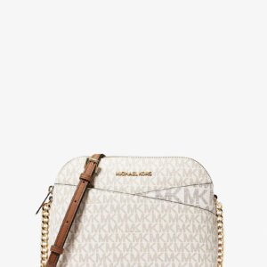 Michael Kors Jet Set Travel Medium Logo Dome Crossbody Bag