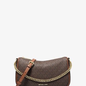 Michael Kors Carmela Medium Signature Logo Convertible Crossbody Bag