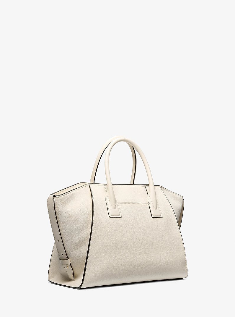Michael Kors Avril Large Leather and Suede Satchel - Image 7