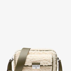 Michael Kors Bradshaw Extra-Small Faux Shearling Camera Crossbody Bag