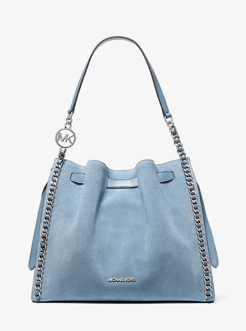 Michael Kors Mina Large Suede Chain Shoulder Bag - Image 3