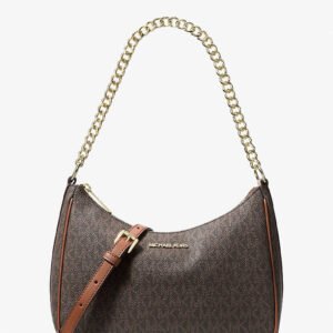 Michael Kors Jet Set Travel Large Signature Logo Convertible Crossbody Bag