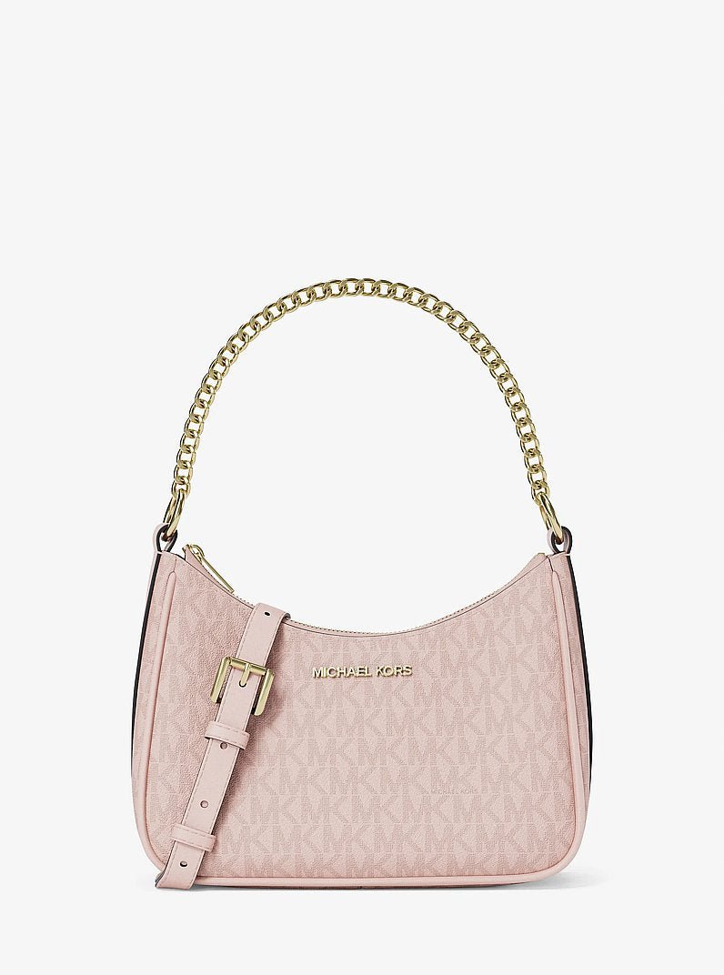 Michael Kors Jet Set Small Signature Logo Convertible Crossbody Bag