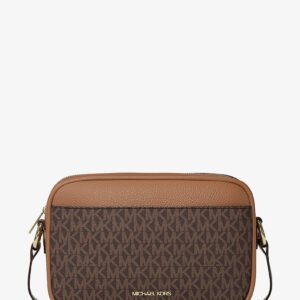 Michael Kors Jet Set Travel Large Signature logo Camera Crossbody Bag