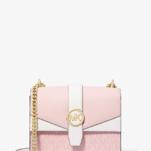 Michael Kors Greenwich Small Color-Block Signature Logo Crossbody Bag