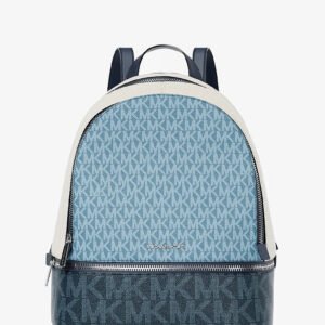 Michael Kors Rhea Medium Color-Block Signature Logo Backpack