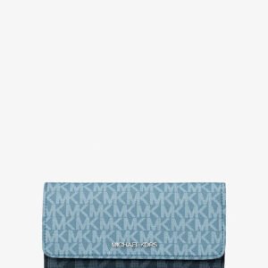 Michael Kors Jet Set Travel Signature Logo Tri-Fold Wallet