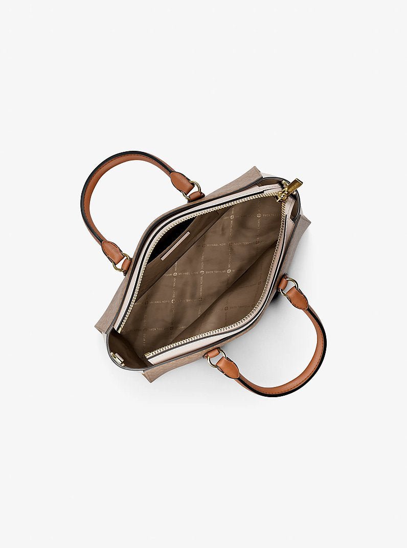 Michael Kors Arden Small Color-Block Signature Logo Messenger Bag - Image 7