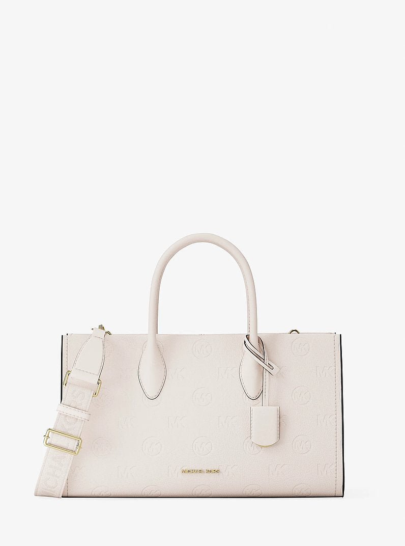 Michael Kors Mirella Medium Logo Debossed Satchel