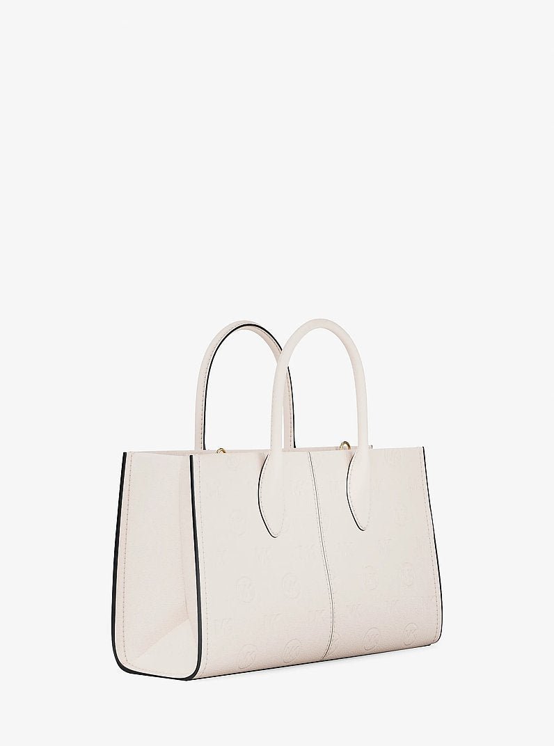 Michael Kors Mirella Medium Logo Debossed Satchel - Image 3