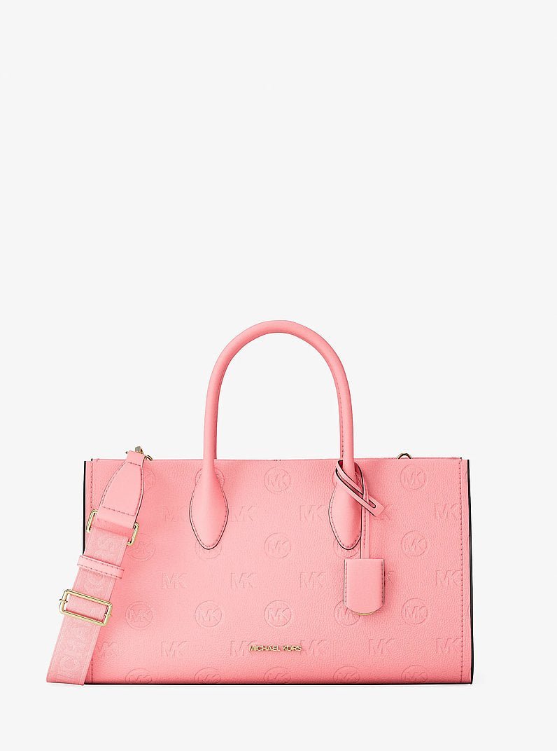 Michael Kors Mirella Medium Logo Debossed Satchel - Image 6