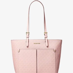 Michael Kors Jet Set Medium Signature Logo Pocket Tote Bag