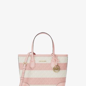 Michael Kors Eva Extra-Small Striped Signature Logo Convertible Tote Bag