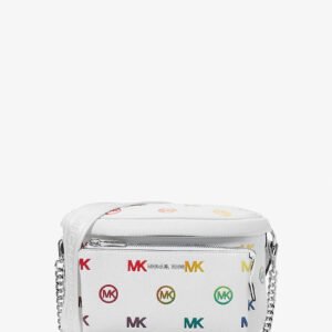 Michael Kors Slater Medium Rainbow Logo Embossed Sling Pack