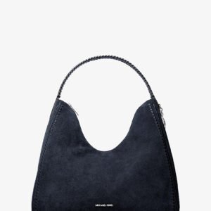Michael Kors Nayla Medium Suede Hobo Shoulder Bag