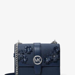 Michael Kors Greenwich Small Floral Embellished Crossbody Bag