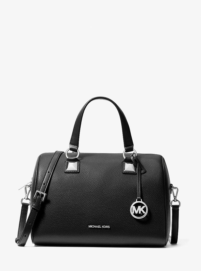 Michael Kors Grayson Medium Pebbled Leather Duffel Crossbody Bag - Image 4