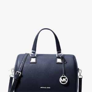 Michael Kors Grayson Medium Pebbled Leather Duffel Crossbody Bag