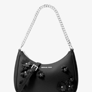 Michael Kors Jet Set Travel Large Floral Embellished Convertible Crossbody Bag