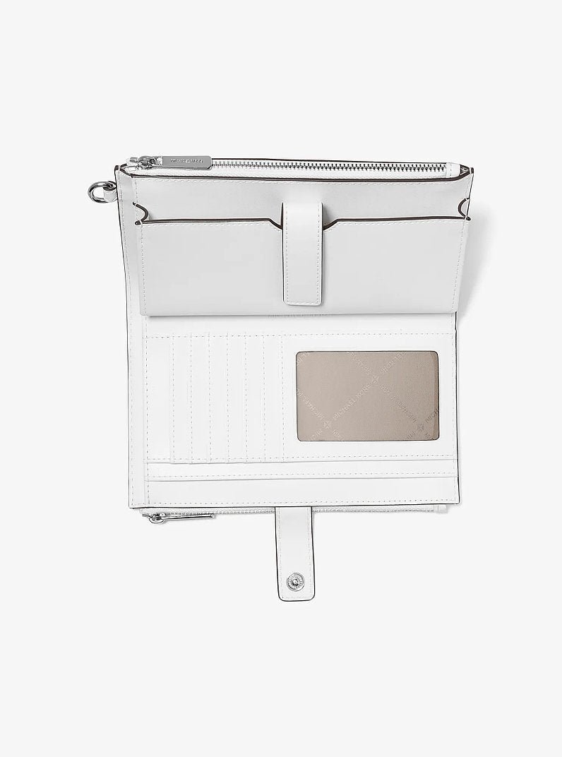 Michael Kors Jet Set Travel Rainbow Logo Embossed Wristlet - Image 2