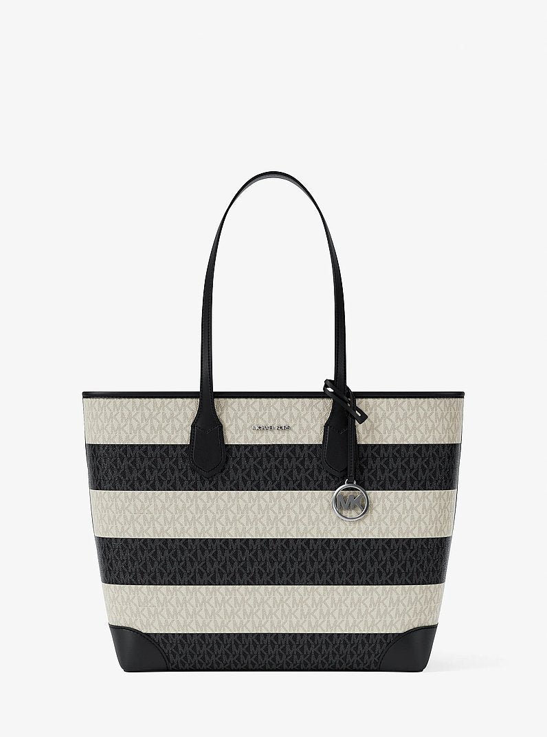 Michael Kors Eva Large Striped Signature Logo Tote Bag - Image 3