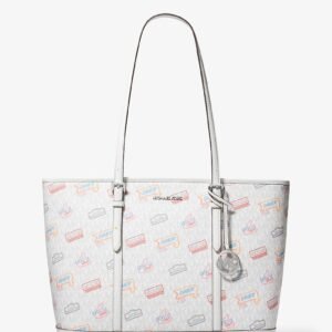Michael Kors Jet Set Large Printed Signature Logo Tote Bag