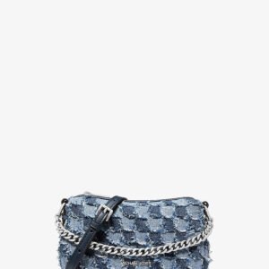 Michael Kors Carmela Small Patchwork Denim Convertible Crossbody Bag