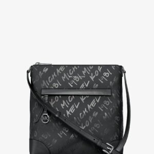 Michael Kors Prescott Small Logo Printed Nylon Crossbody Bag