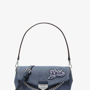 Michael Kors Soho Small Embellished Denim Convertible Crossbody Bag