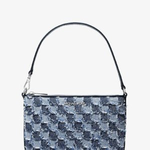 Michael Kors Jet Set Travel Small Patchwork Denim Convertible Wristlet