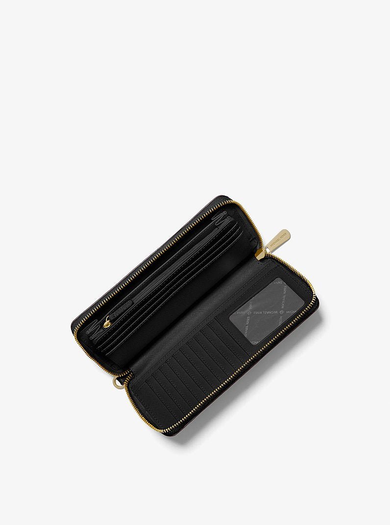 Michael Kors Jet Set Travel Large Pebbled Leather Wristlet - Image 2